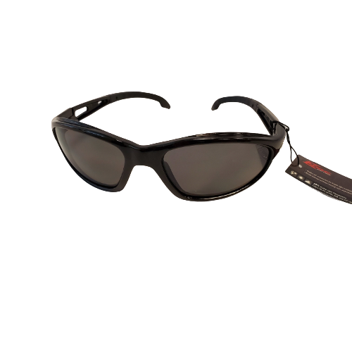 SAFETY GLASSES - BLK/SMOKE LN WOLVERINE-BLACK/SMOKE  LENS